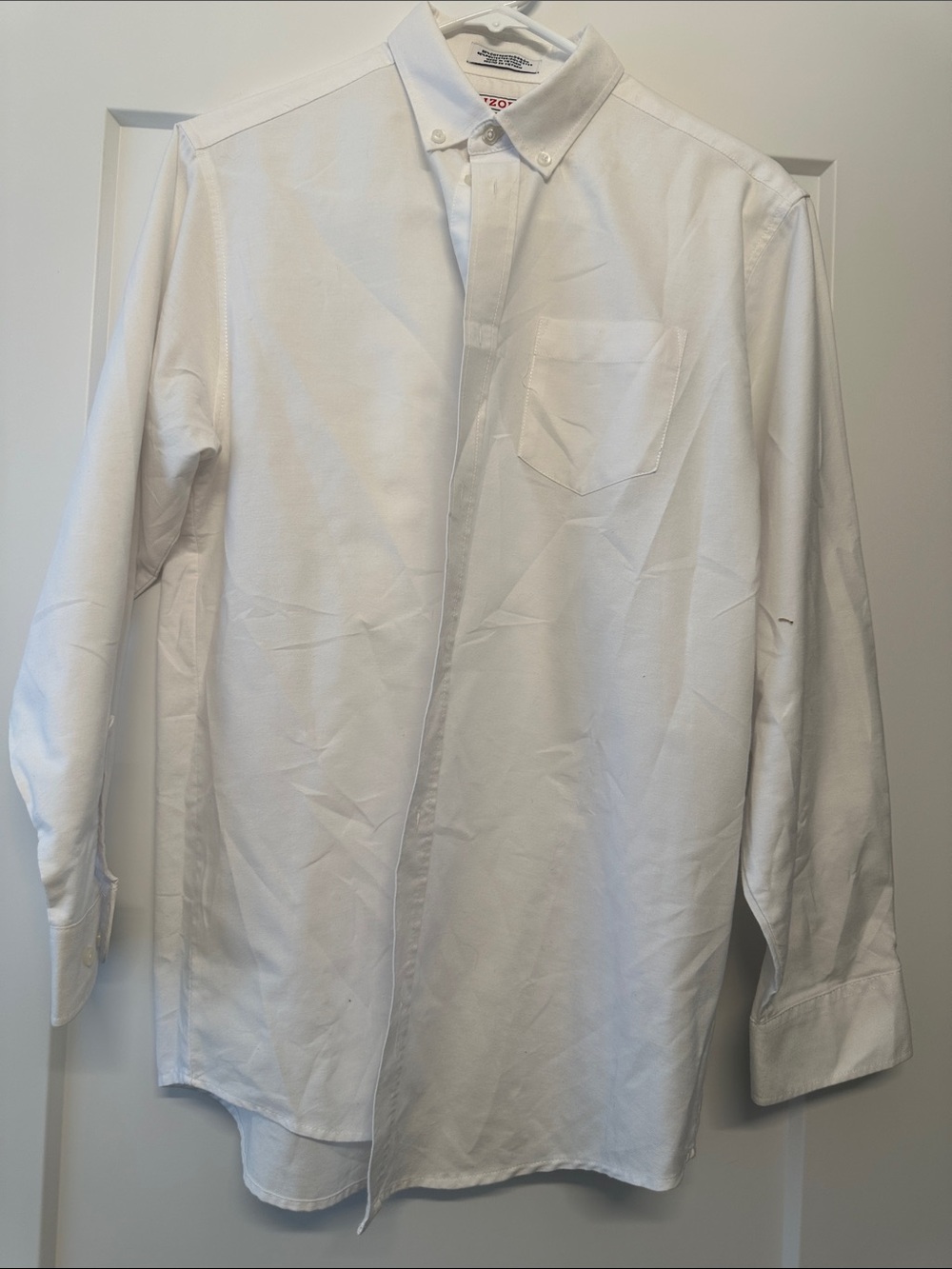 Izod Men's White Button-Down Shirt Jacket